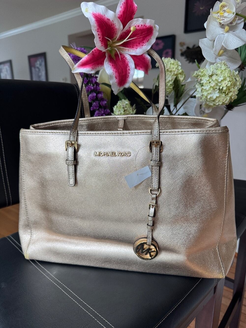 Michael Kors Jet Set Travel Tote GOLD (300